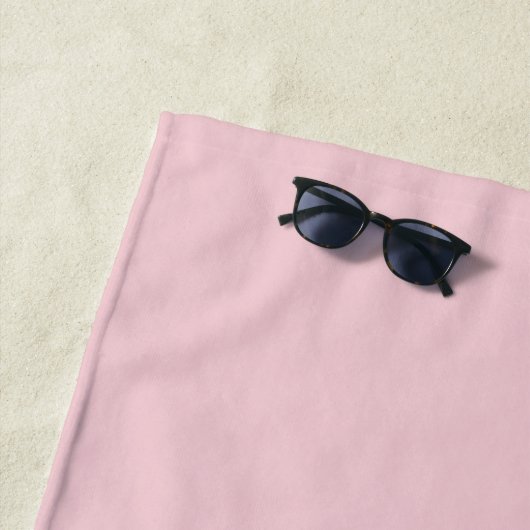 Serviette De Plage Sucette Pastèque Rose Uni (En situation)