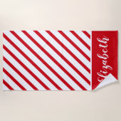 Serviette De Plage Sucre de canne sur le Beach Towel (Devant)