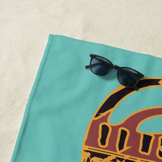 Serviette de plage sud-ouest Kokopelli (En situation)