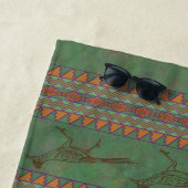 Serviette De Plage Sud-ouest Roadrunner Sagebrush Green (En situation)