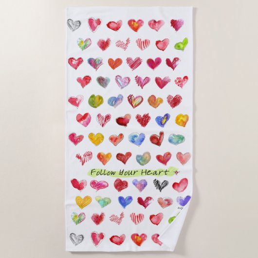 Serviette De Plage Suilow Your Heart (Devant)