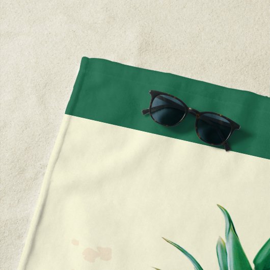 Serviette De Plage Suite ananas au White Lotus (En situation)