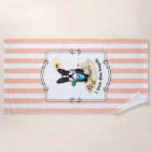 Serviette De Plage Summer Beach Boston Terrier Dog (noir) mignonne (Devant)
