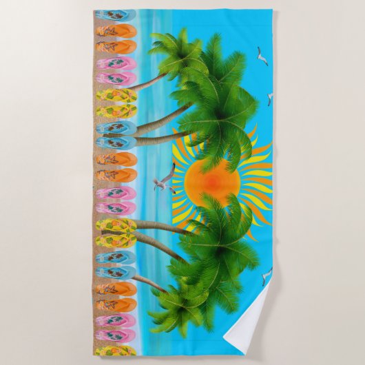 Serviette De Plage Summer Beach Fun (Devant)