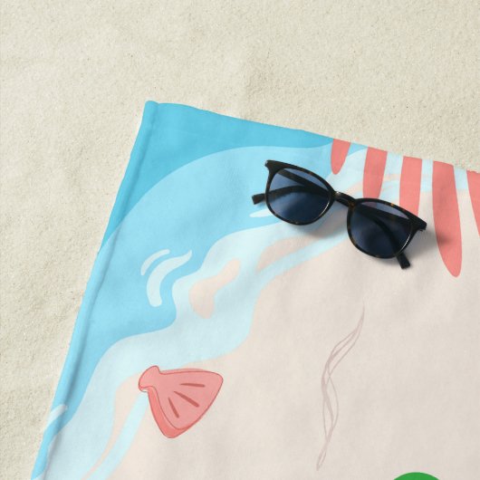 Serviette De Plage SUMMER BEACH TOWEL (Personalized) (En situation)