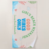Serviette De Plage SUMMER BEACH TOWEL (Personalized) (Devant)