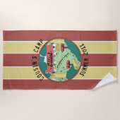 Serviette De Plage Summer Camp Beach Towel Personnalisez (Devant)