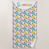 Serviette De Plage Summer Cats  (Devant)