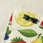Serviette De Plage Summer Fruit Beach Towel - Watermelon & Assorted (En situation)
