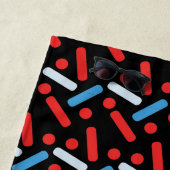 Serviette de plage Summer Sprinkles Bold Name (En situation)