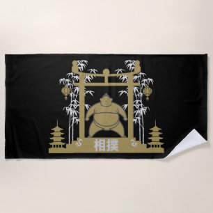 Serviette De Plage Sumo Wrestler