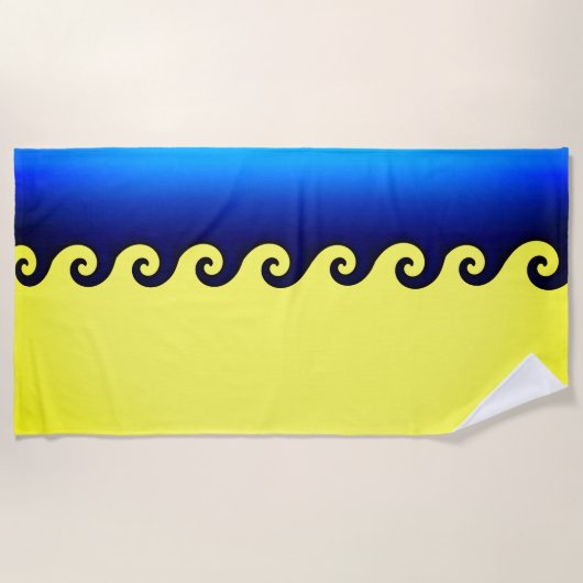 Serviette de plage Sun et Surf (Devant)