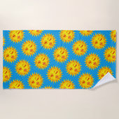 Serviette De Plage Sun Kisses, Sun Print (Devant)