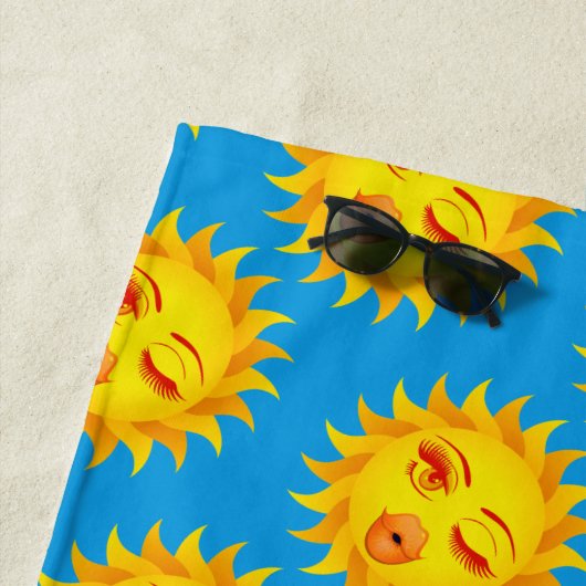 Serviette De Plage Sun Kisses, Sun Print (En situation)