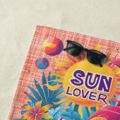 Serviette De Plage Sun Lover Orange (En situation)