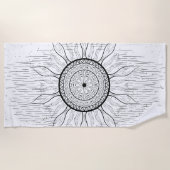 Serviette De Plage Sun Mandala 1 (Devant)