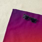 Serviette de plage Sun Silhouette Black Raven (En situation)