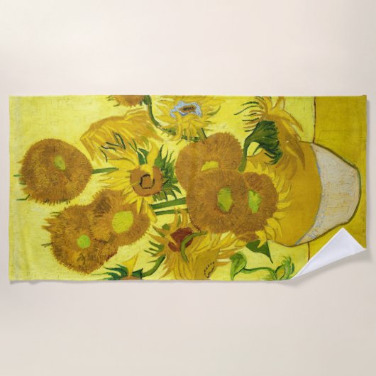 Serviette De Plage Sunflowers Vincent van Gogh (Devant)