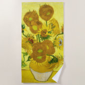 Serviette De Plage Sunflowers Vincent van Gogh (Devant)