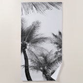 Serviette De Plage Sunlit Palm Jungle #2 #tropical #wall #art (Devant)