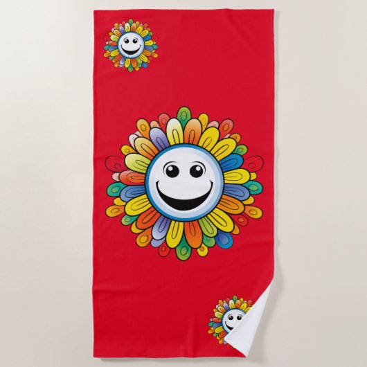 Serviette De Plage Sunny Ray Flower (Devant)