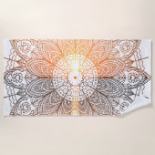 Serviette De Plage sunrise de mandala (Devant)
