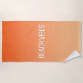 Serviette De Plage Sunset Beach Vibes - Moderne Dégradé (Devant)
