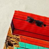 Serviette De Plage Sunset Bliss : Hues Balnéaires (En situation)