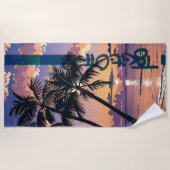 Serviette de plage Sunset Dreams (Devant)