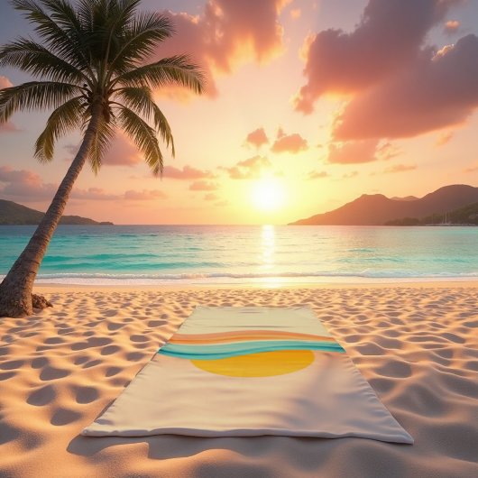 Serviette De Plage Sunset Harmony Wave