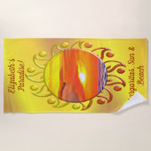 Serviette De Plage Sunset Paradise Margaritas 2443 (Devant)