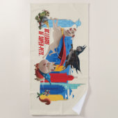 Serviette De Plage Super-Animaux de patrouille Metropolis (Devant)