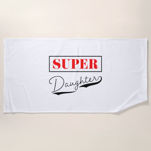 Serviette De Plage Super Daughter (Devant)