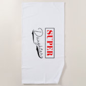 Serviette De Plage Super Daughter (Devant)