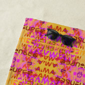 SERVIETTE DE PLAGE SUPER MAMA (En situation)