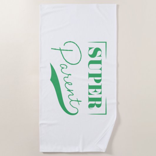 Serviette De Plage Super parent (Devant)