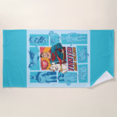 Serviette De Plage Super Pets & Justice League - Serrez vos colliers (Devant)
