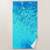 Serviette De Plage Superbe aquarelle Tropical Ocean Theme Design (Devant)
