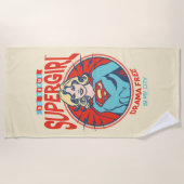 Serviette De Plage Supergirl Drame Gratuit Dans Ma Ville (Devant)