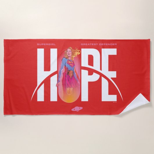 Serviette De Plage Supergirl Espoir (Devant)