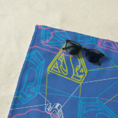 Serviette De Plage Supergirl et logo en couleurs (En situation)