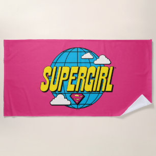Serviette De Plage Supergirl Graphique Pop Global