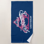 Serviette De Plage Supergirl Metropolis Sports Athlétisme Graphique (Devant)