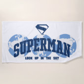 Serviette De Plage Superman dans le monde (Devant)