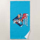 Serviette De Plage Superman & Krypto Soar (Devant)