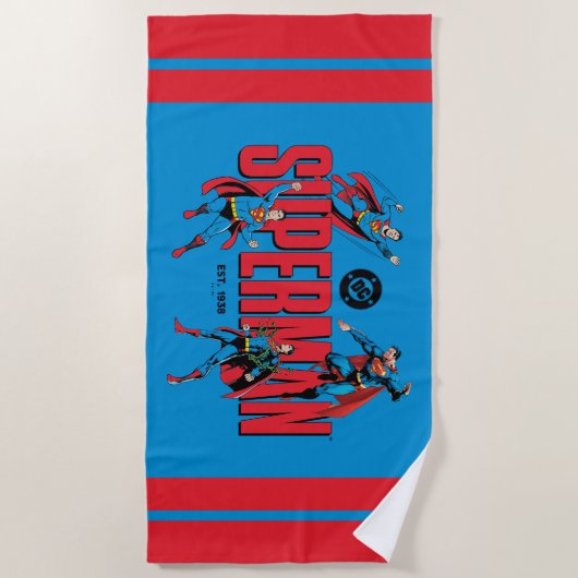 Serviette De Plage Superman Legends Forever Graphic (Devant)