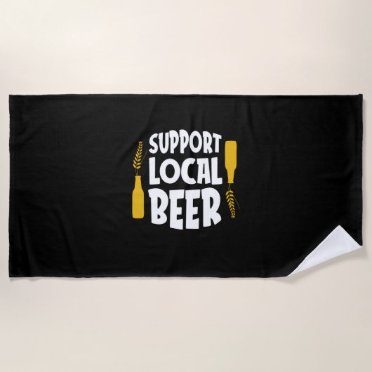 Serviette De Plage Support de la bière locale (Devant)