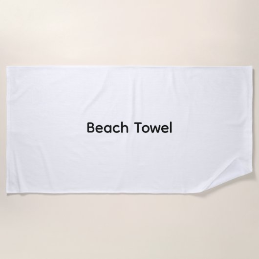 Serviette De Plage Supprimer ce texte et ajouter votre propre concept (Devant)