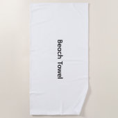 Serviette De Plage Supprimer ce texte et ajouter votre propre concept (Devant)