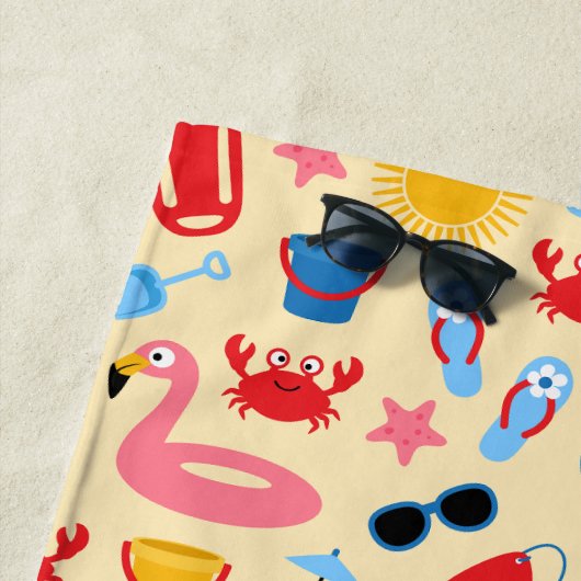 Serviette De Plage Sur la plage (En situation)
